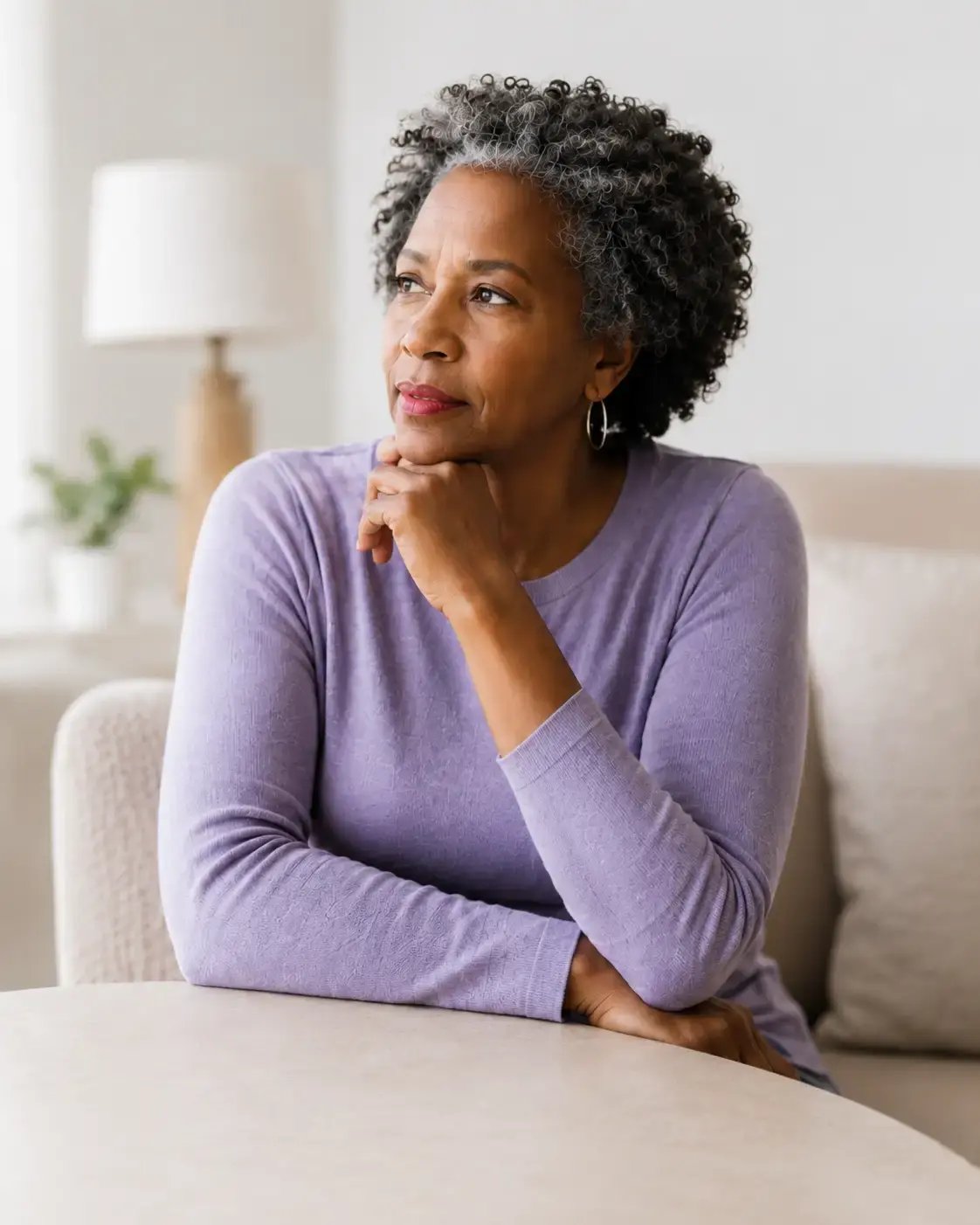 Woman thinking about First Fracture.
